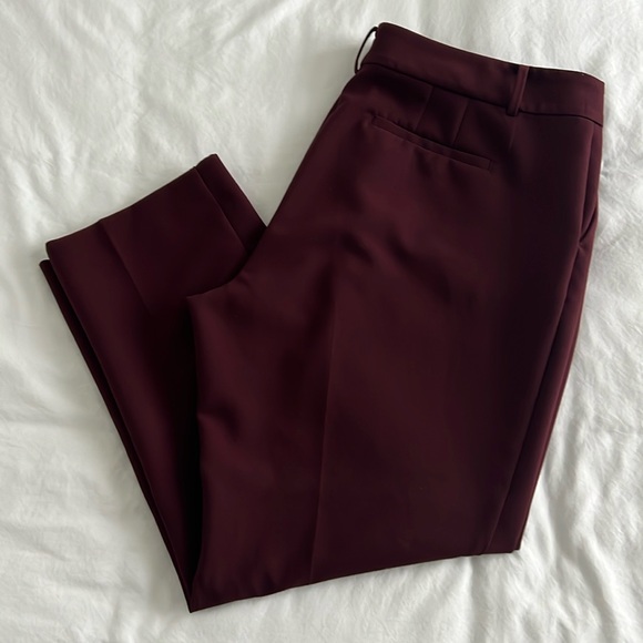 Burgundy Ann Taylor Dress Pants - Picture 1 of 5